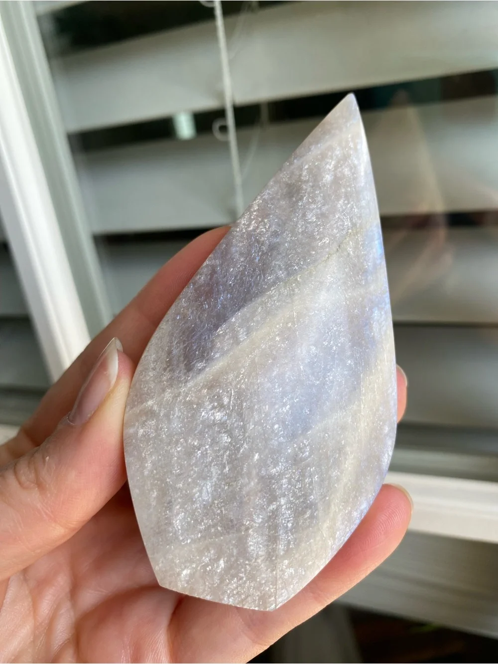 🌙💙 4” Blue Flash Moonstone Teardrop — A TRUE STATEMENT PIECE! 💙🌙